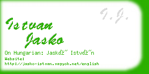 istvan jasko business card